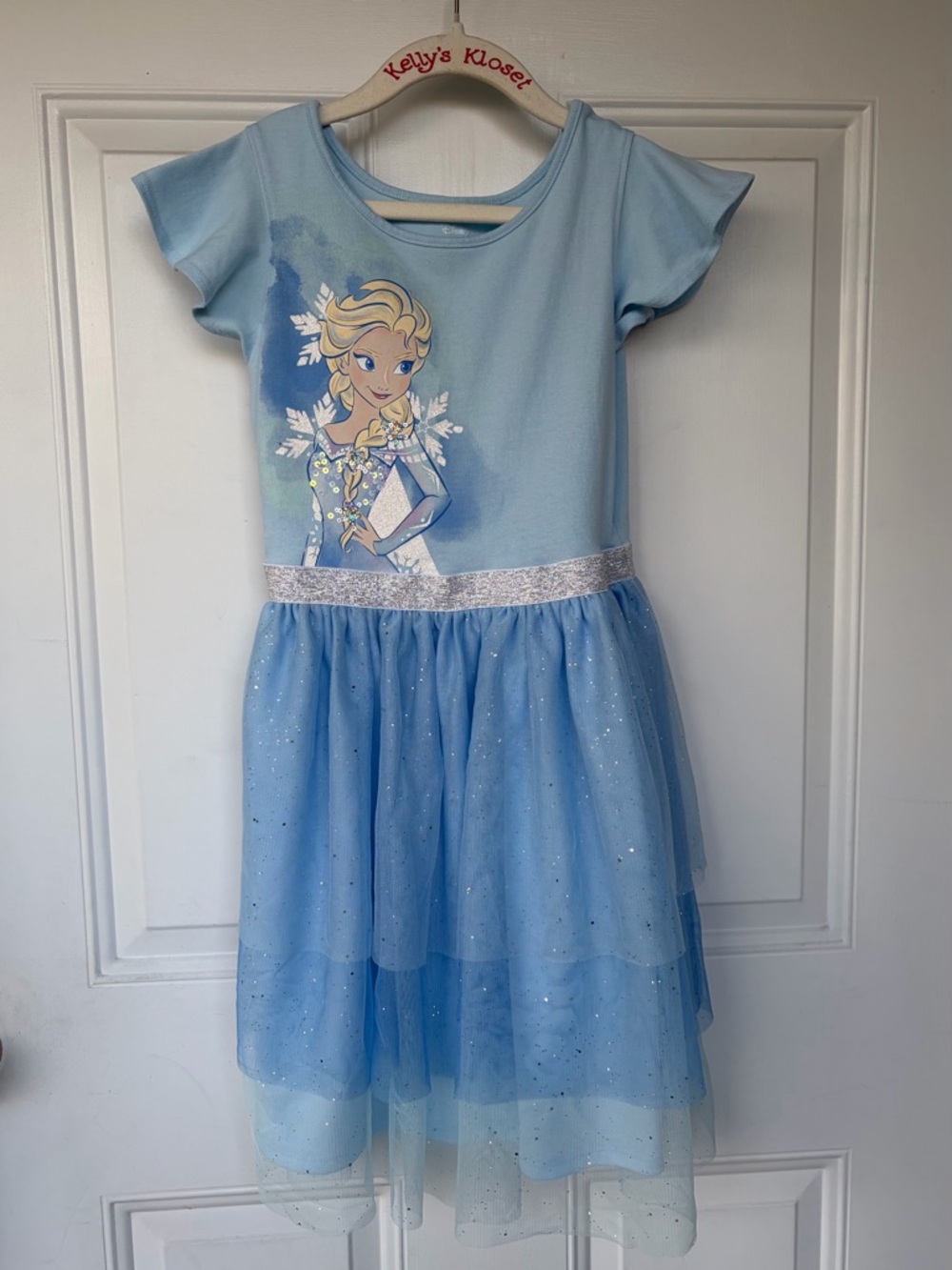 •Disney (Jumping Beans)• Frozen Elsa Dress – Girls Size 8
